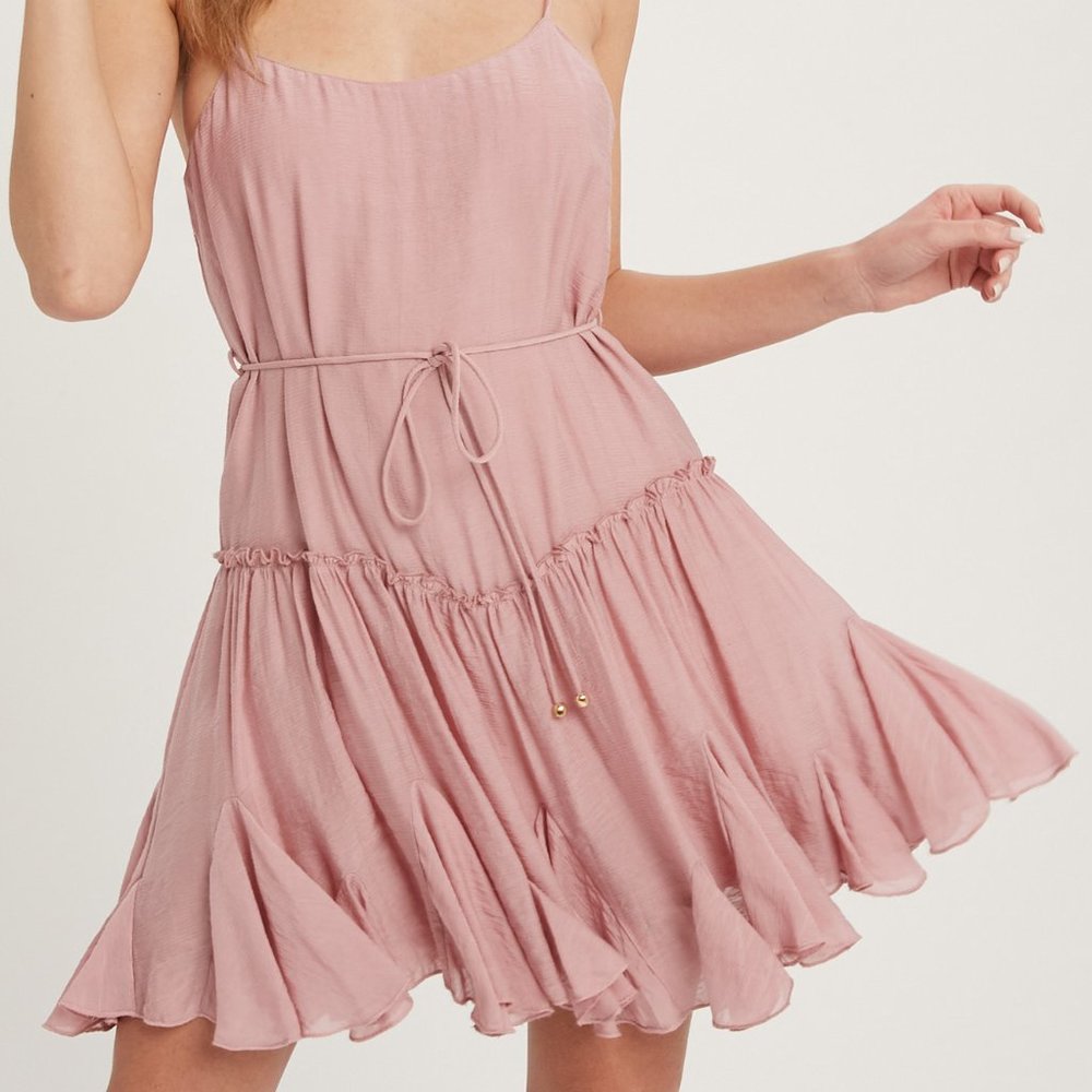 Boho Scoop Neck Cami Swing Dress